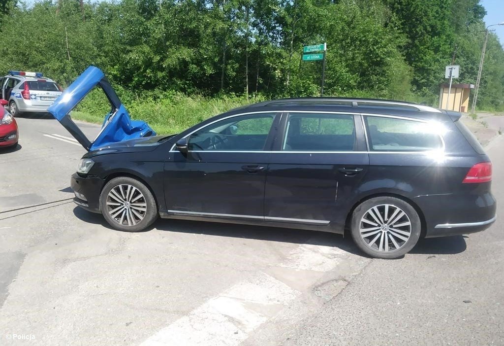 Znowu kraksa przez brak ostrożności – FILM, FOTO