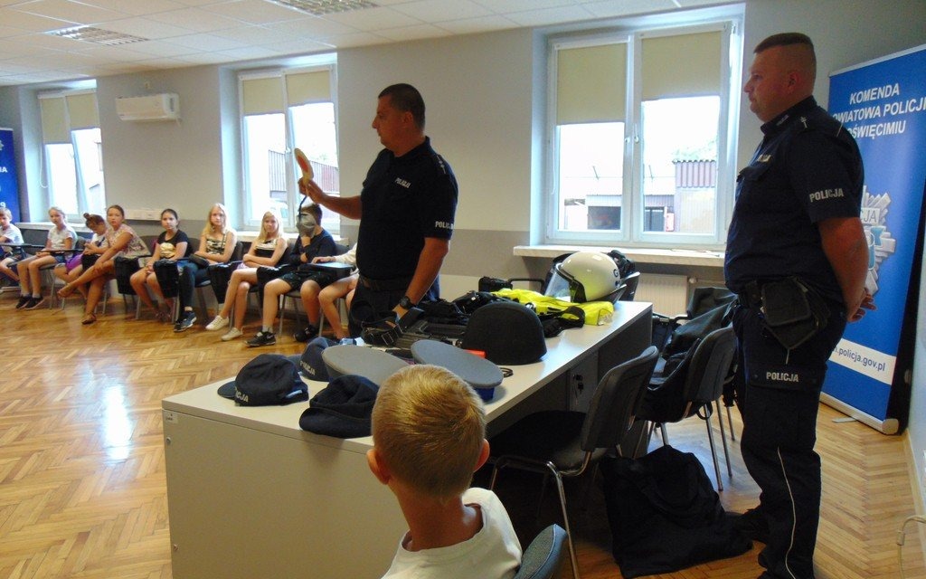 Półkoloniści w komendzie – FOTO