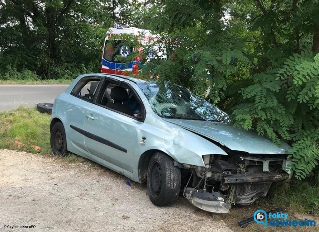 Wjechał w płot. Czy prowadził po alkoholu? – FOTO