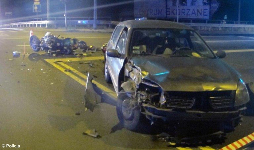 Nie ustąpił pierwszeństwa motocykliście – FOTO