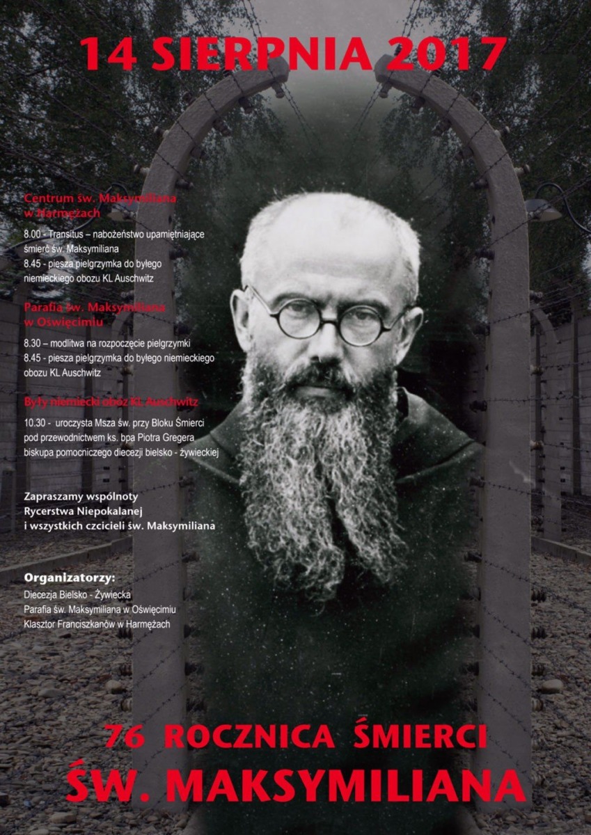 78. rocznica śmierci św. Maksymiliana Marii Kolbe