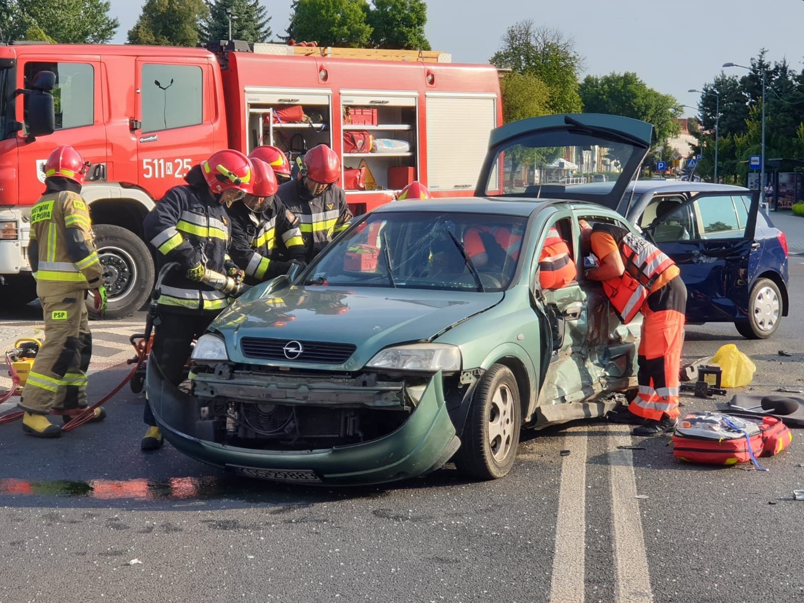 Karambol przy OCK – FOTO