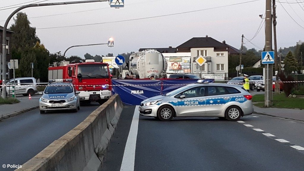 W Brzeszczach zginął 61-letni rowerzysta