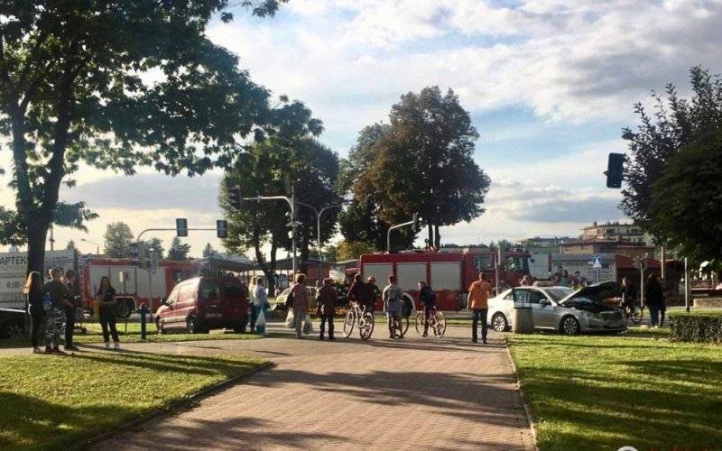 Zderzenie na Dąbrowskiego w Oświęcimiu. Są utrudnienia