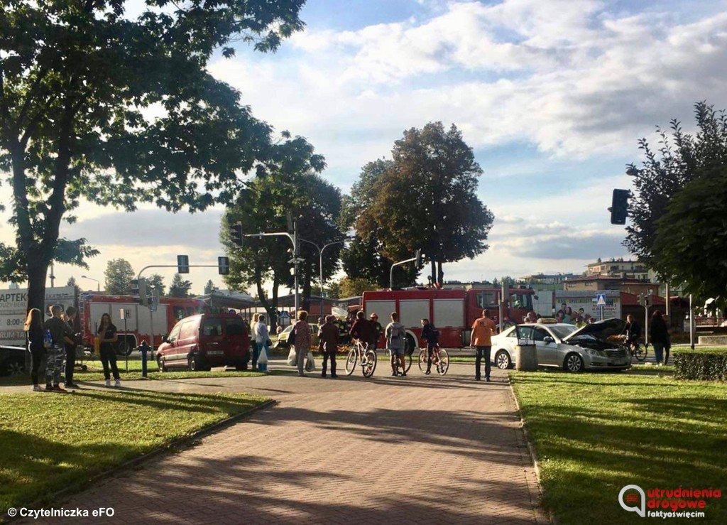 Zderzenie na Dąbrowskiego w Oświęcimiu. Są utrudnienia