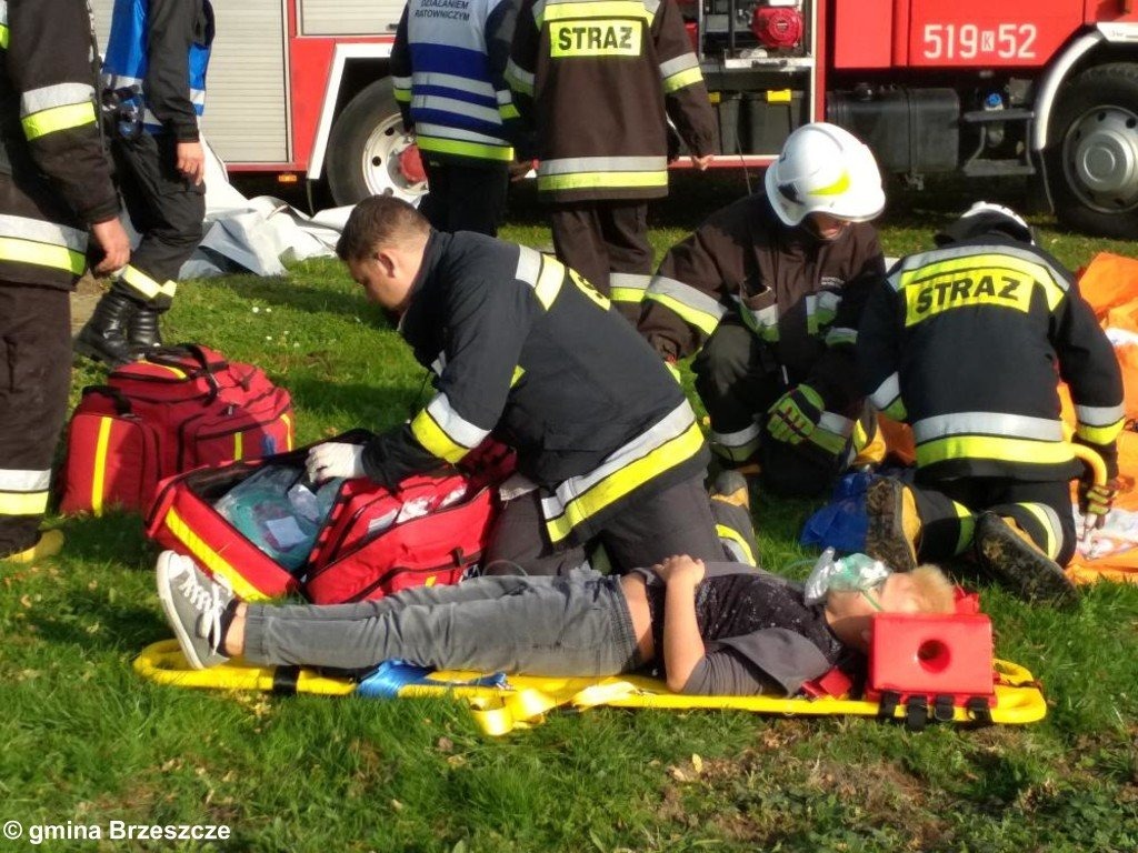 Pojechali do palącej się szkoły – FOTO