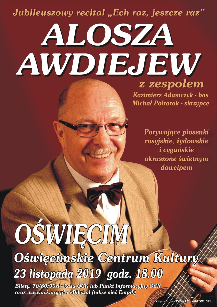 Wygraj bilety na jubileuszowy recital Aloszy Awdiejewa
