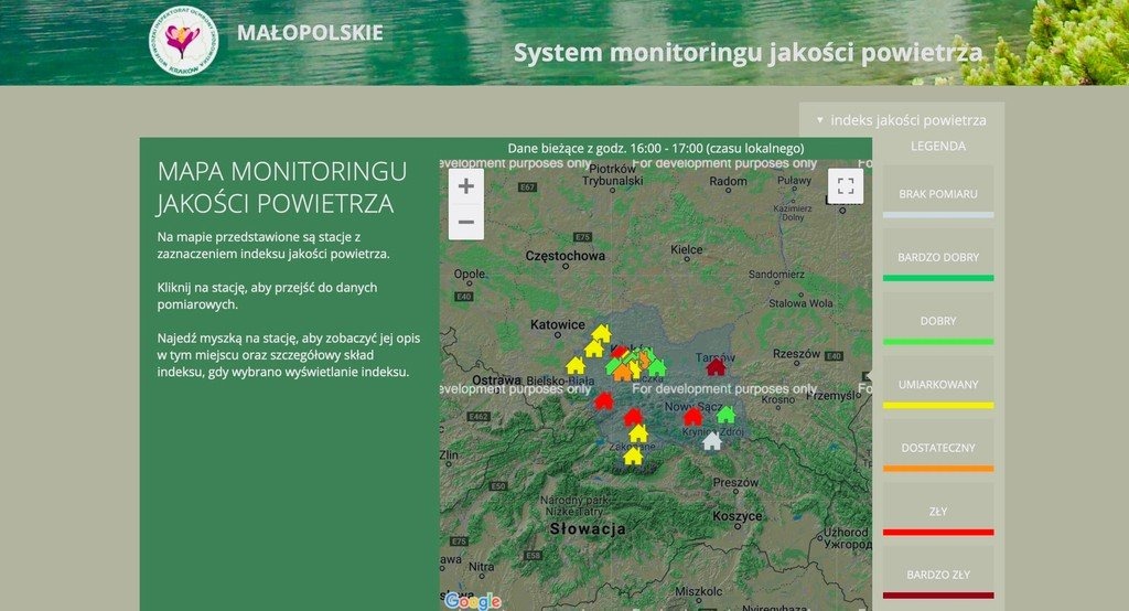 Możesz na bieżąco sprawdzić jakość powietrza