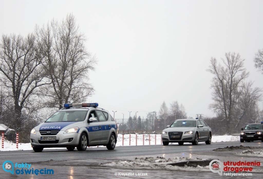 Utrudnienia na ulicach Oświęcimia