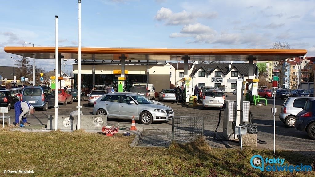 Pożar na stacji paliw. Ugasili go pracownicy