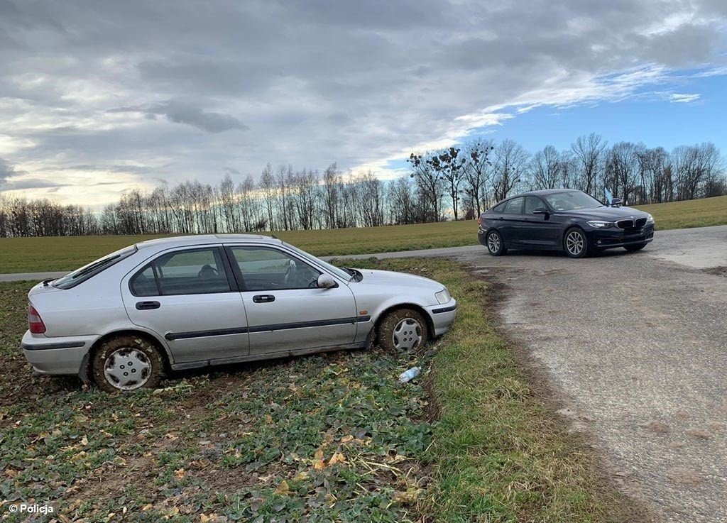 28-latek uciekał hondą przed policją – FOTO