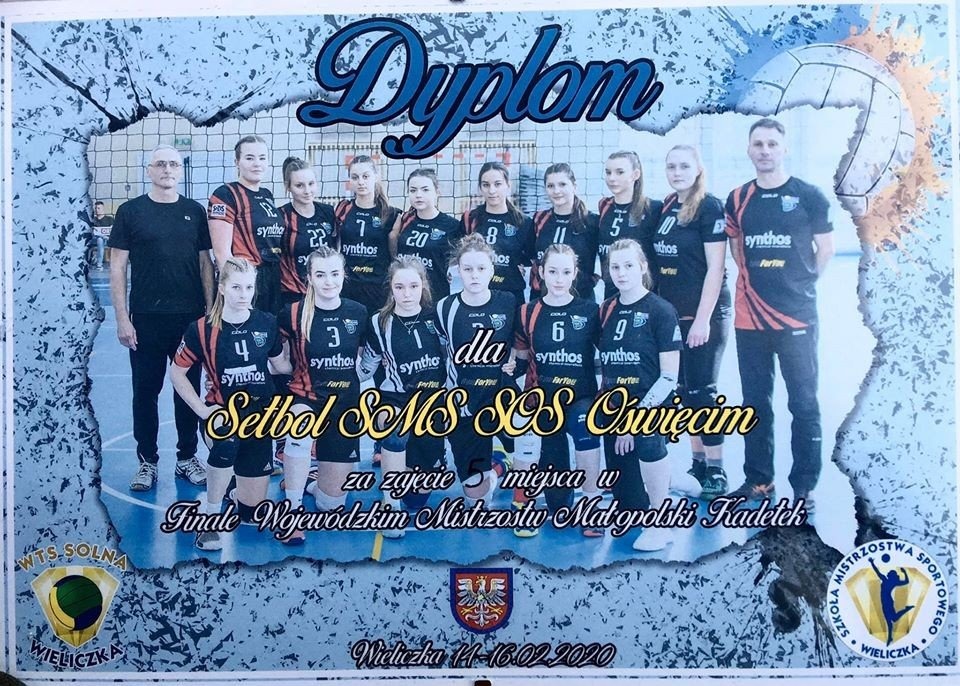 Kadetki Setbolu piąte w Małopolsce