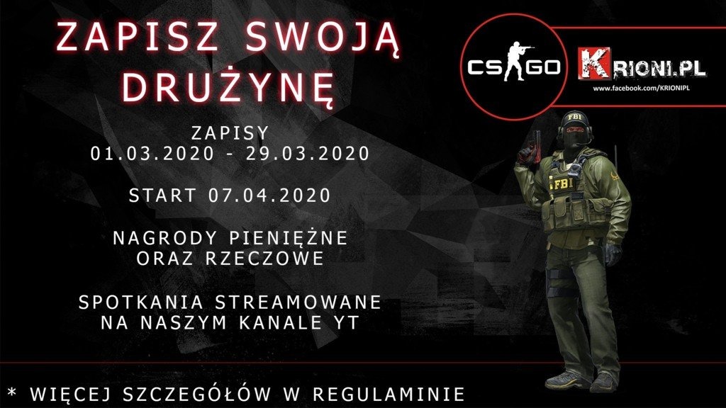 Zgłoś się do amatorskiej ligi CS:GO by KRIONI.PL