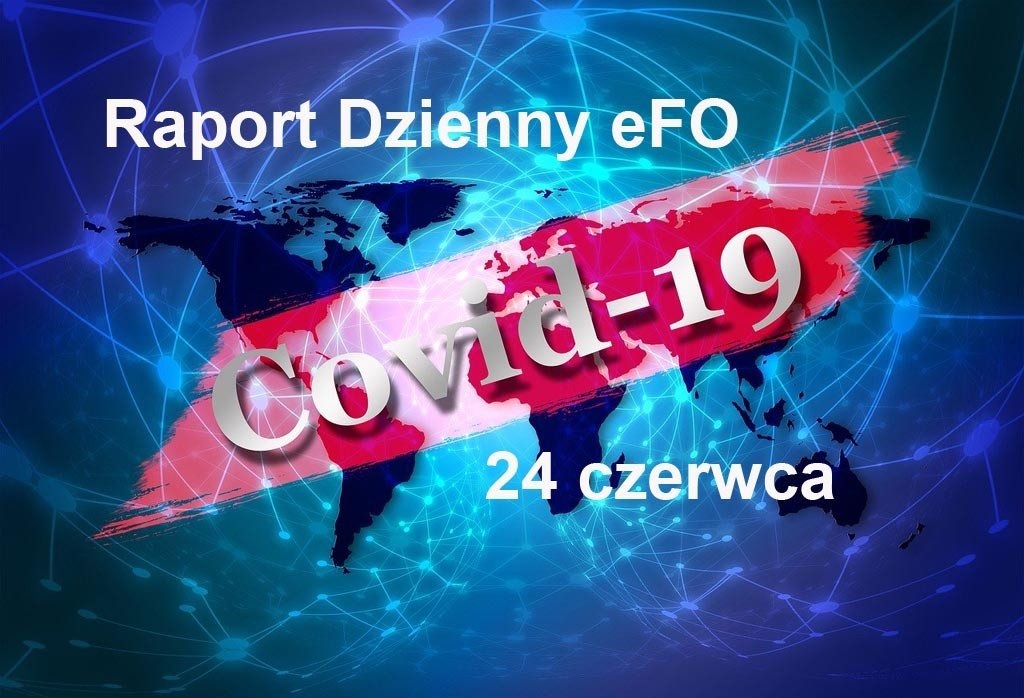 COVID-19 – RAPORT DZIENNY – 24 CZERWCA
