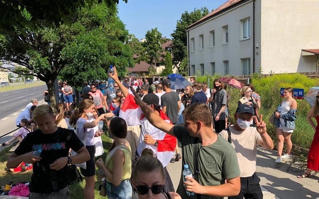 Oświęcim solidarny z Białorusinami