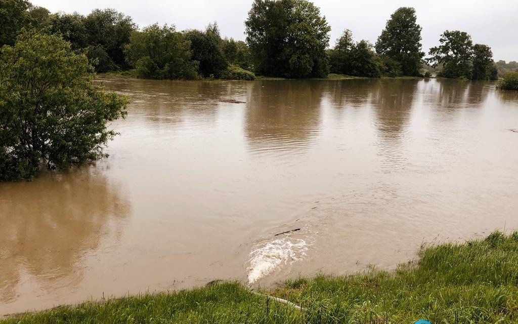 Aktualny stan rzek w Jawiszowicach i w Oświęcimiu – AKTUALIZACJA