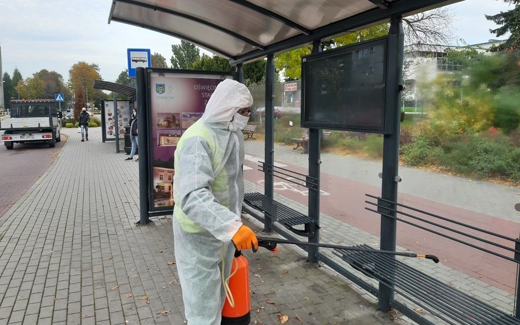 Dezynfekcja w Oświęcimiu po raz drugi