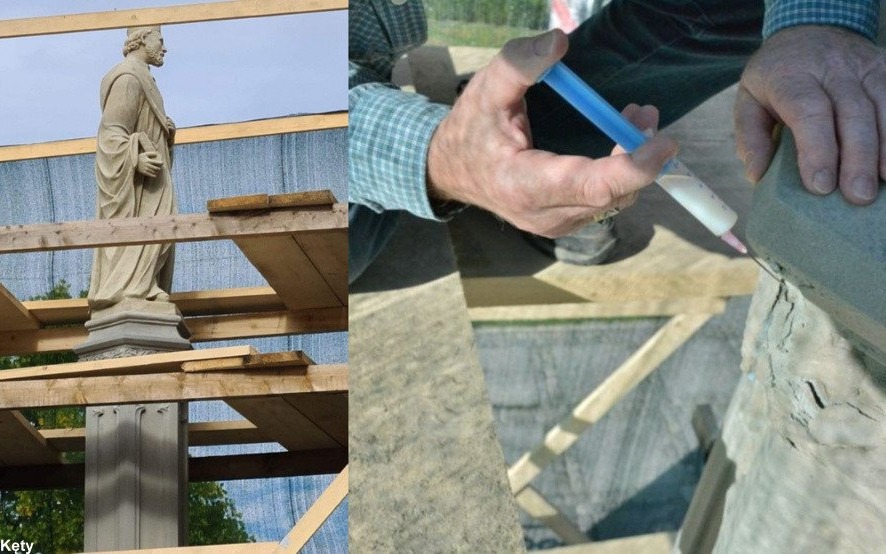 Pomnik w remoncie, nie palmy pod nim zniczy 