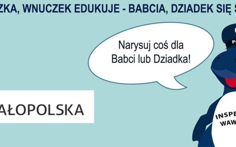 Kartki od policji na Dzień Babci i Dziadka