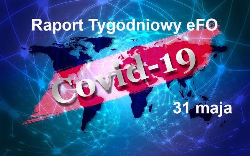 COVID-19 – RAPORT TYGODNIOWY – 31 MAJA