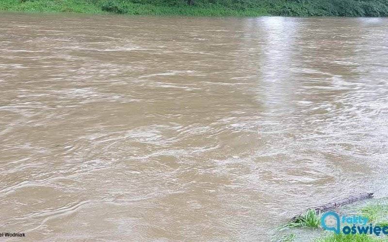 Alarm powodziowy w Oświęcimiu