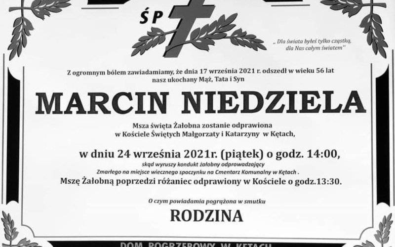 Ostatnie pożegnanie starosty Marcina Niedzieli w piątek