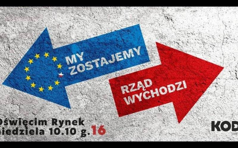 My zostajemy. Rząd wychodzi – manifestacja w Oświęcimiu