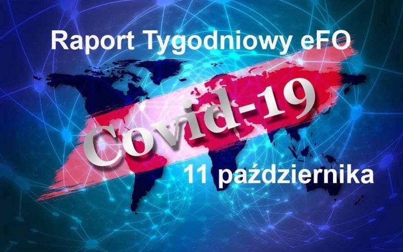 COVID-19 – RAPORT TYGODNIOWY – 11 PAŹDZIERNIKA