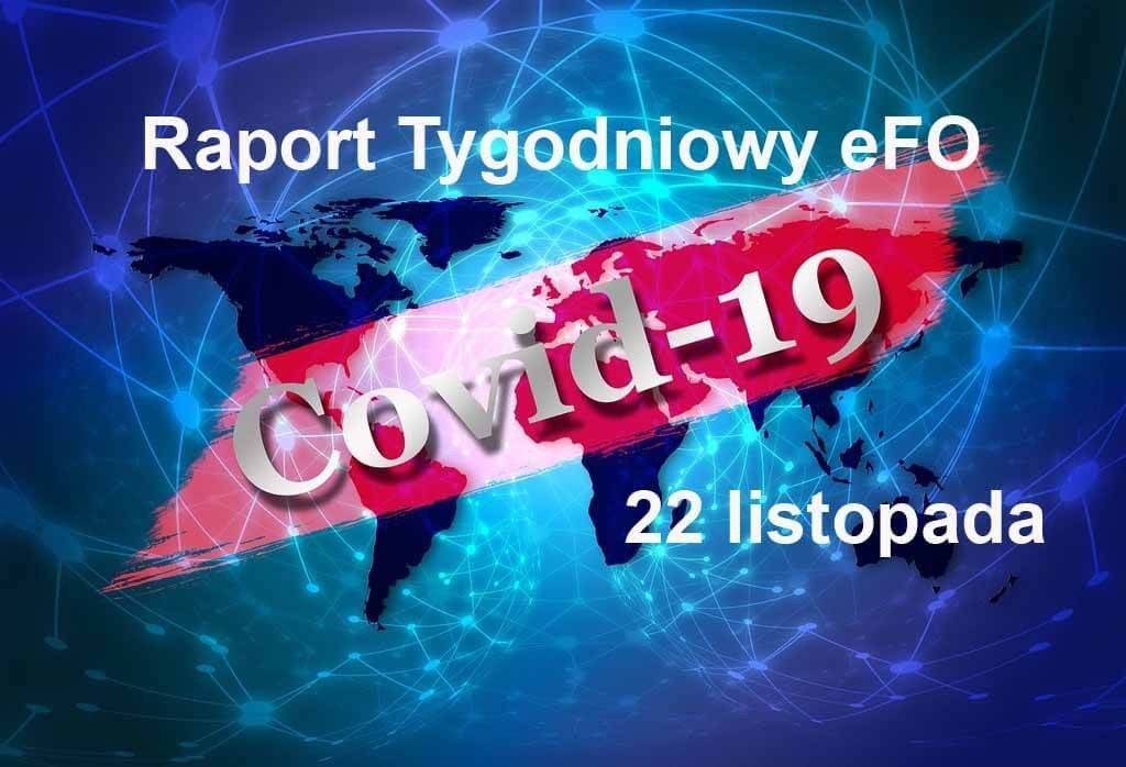 COVID-19 – RAPORT TYGODNIOWY – 22 LISTOPADA