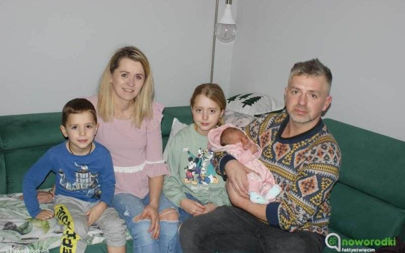 Gabrysia przyszła na świat w domu. Poród odebrał tata