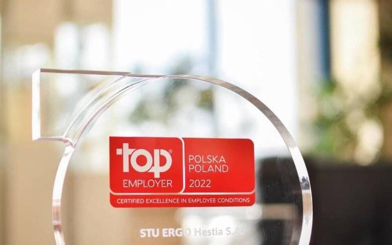 Top Employers 2022: ERGO Hestia wśród najlepszych pracodawców w Polsce