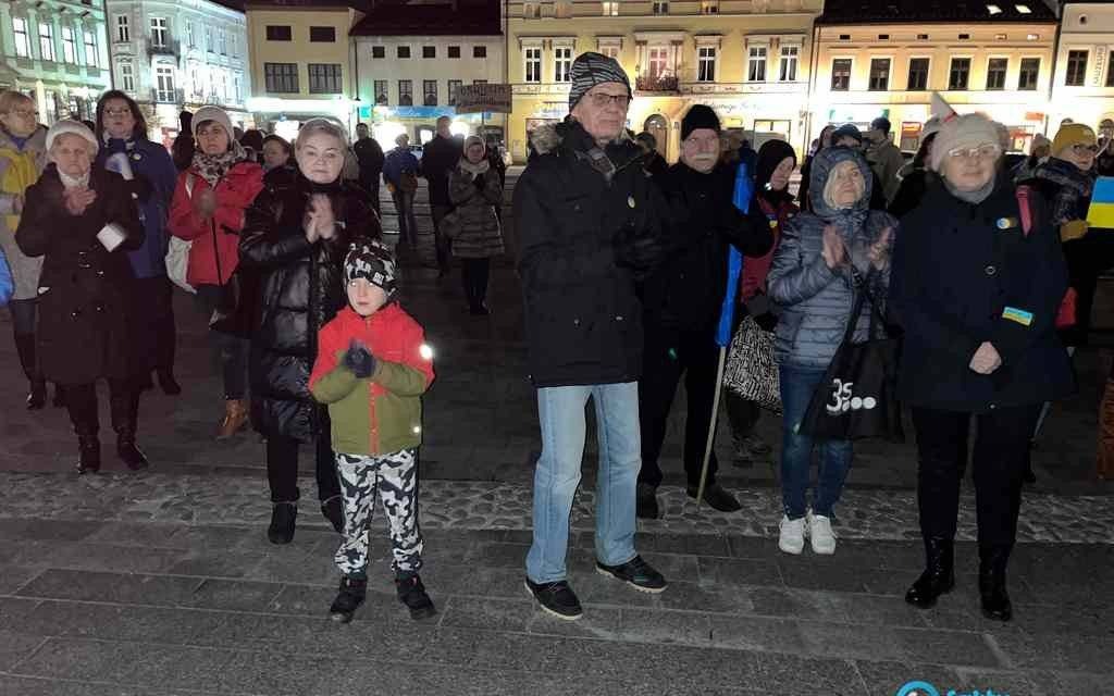 Oświęcimianie solidarni z Ukraińcami – FILM, FOTO