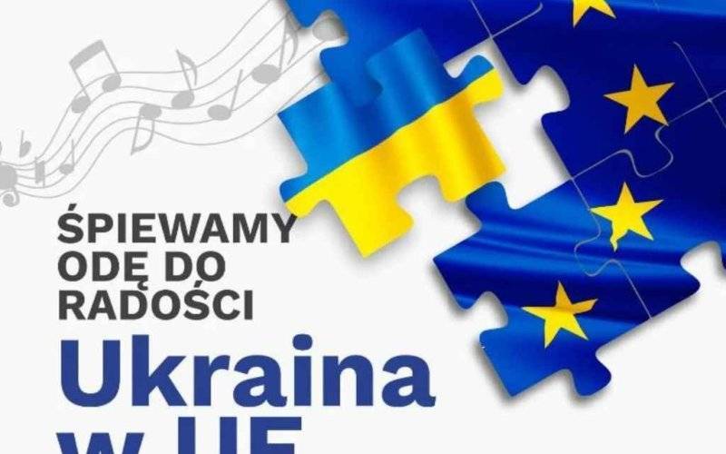 Manifestacja poparcia członkostwa Ukrainy w UE
