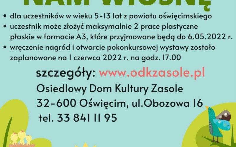 Konkurs plastyczny „Podaruj nam wiosnę”