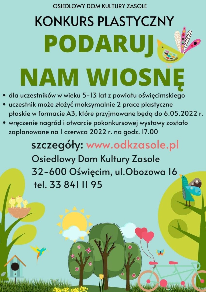 Konkurs plastyczny „Podaruj nam wiosnę” 