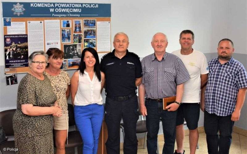 Oświęcimscy radni w komendzie policji