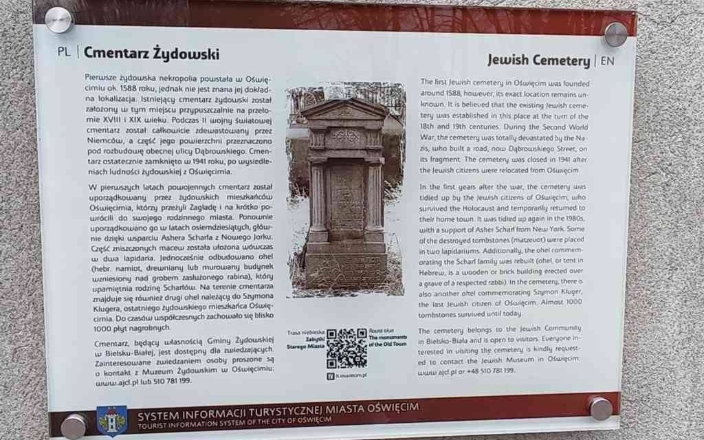 Opisy na oświęcimskich zabytkach