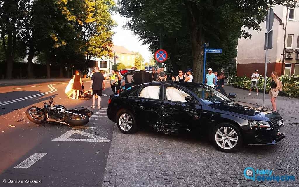 Zajechał drogę motocykliście – FOTO