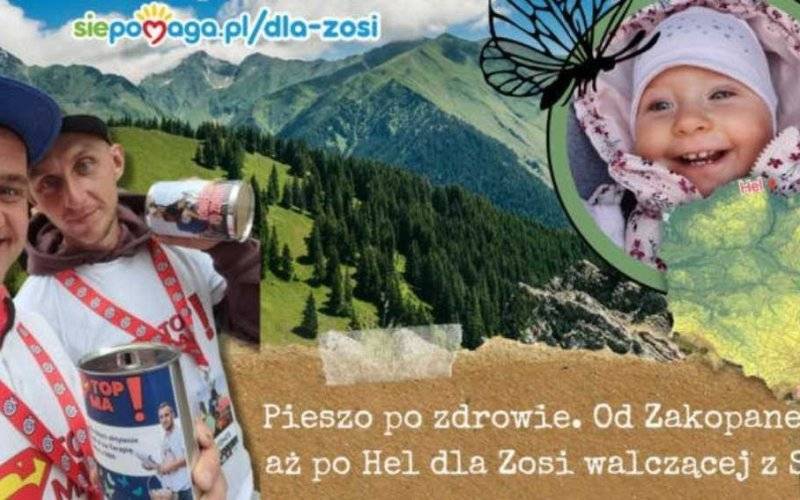Zakopane – Oświęcim – Hel. Zbierają pieniądze na leczenie chorej Zosi