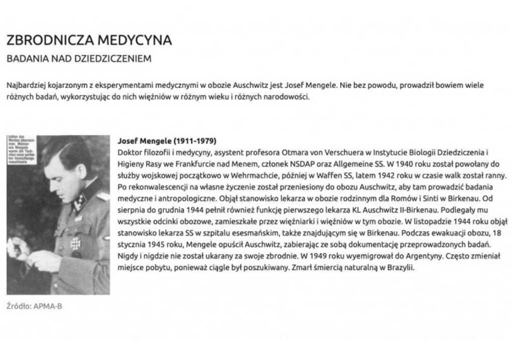 Zbrodnicza medycyna w KL Auschwitz