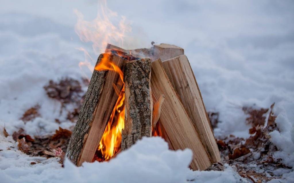 Ognisko bożonarodzeniowe w Zaborzu