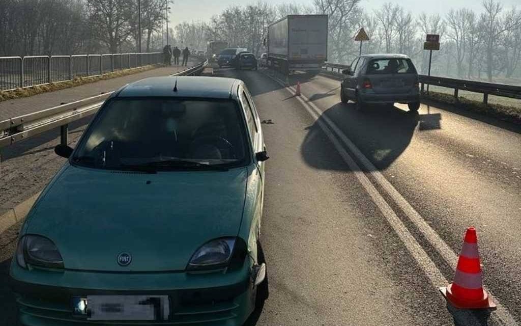 Zderzenie na moście Jagiellońskim