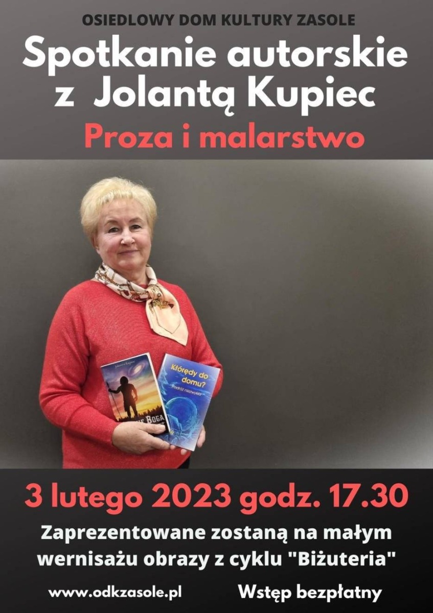 Spotkanie autorskie z Jolantą Kupiec