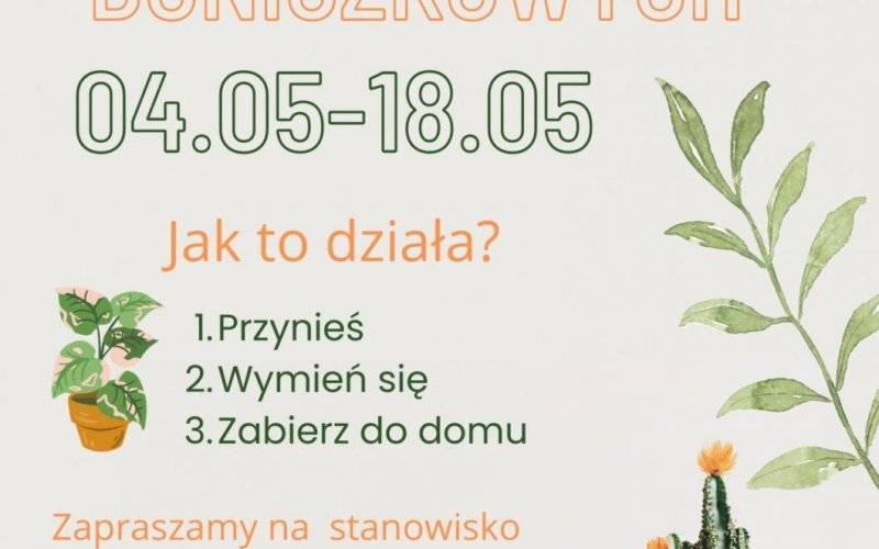 Wymiana roślin w ODK Zasole