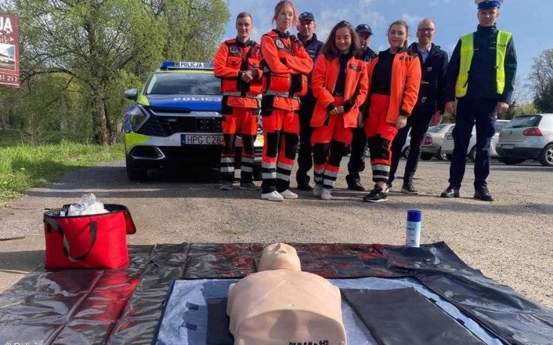 Szkolili kierowców przy drodze krajowej – FOTO