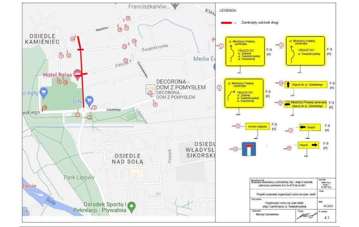 Zamknięte dwa skrzyżowania w Kętach