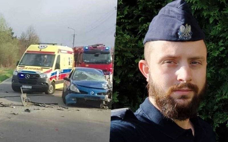 Policjant dostał podziękowania za uratowanie życia
