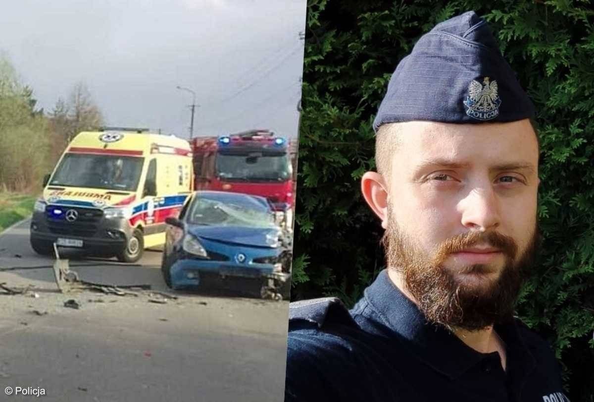 Policjant dostał podziękowania za uratowanie życia