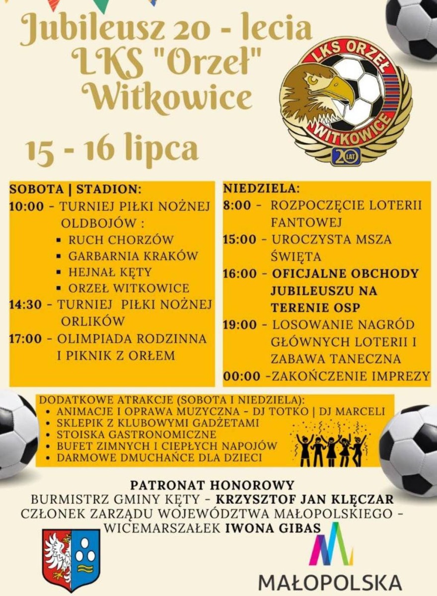 Jubileusz Orła Witkowice. Mamy po 20 lat…