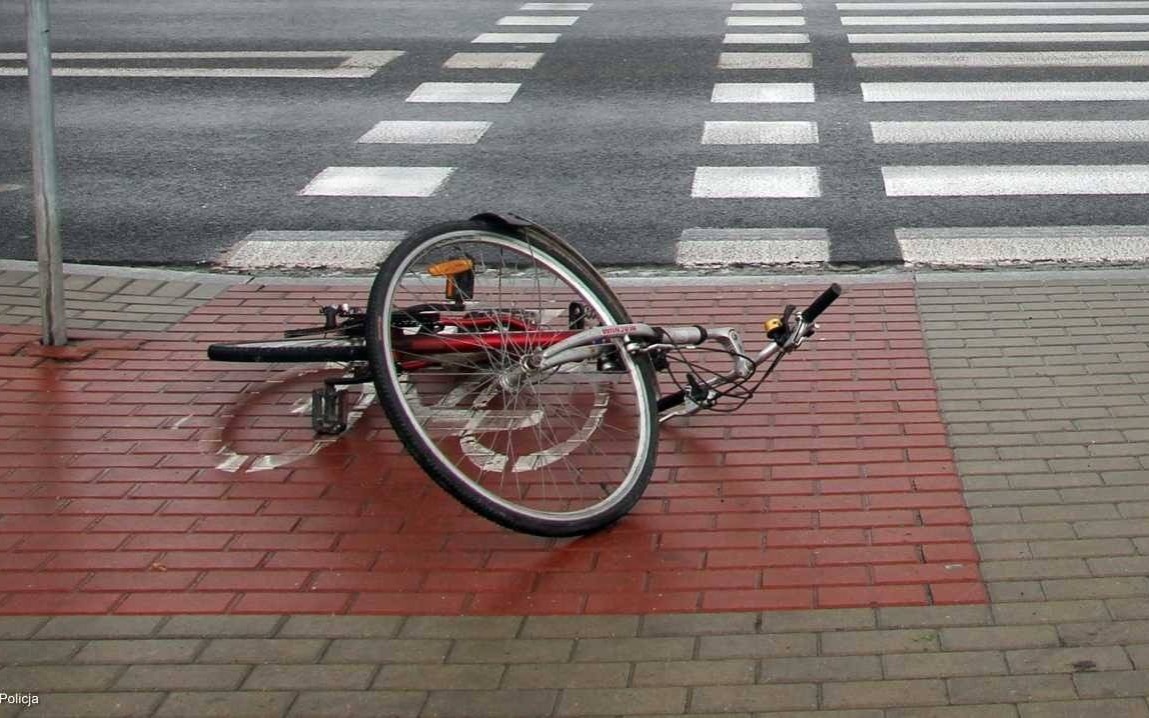 Senior potrącił nastolatka jadącego na rowerze
